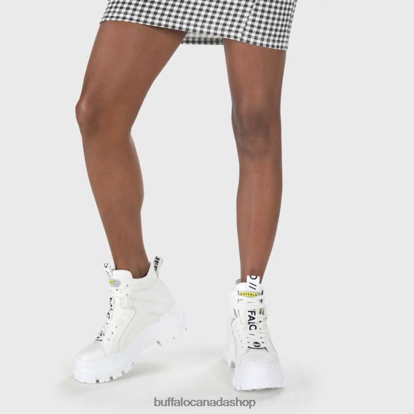 ASPHA NC MID Bootie Flat vegan White Buffalo ZL64TZ199 |Boots