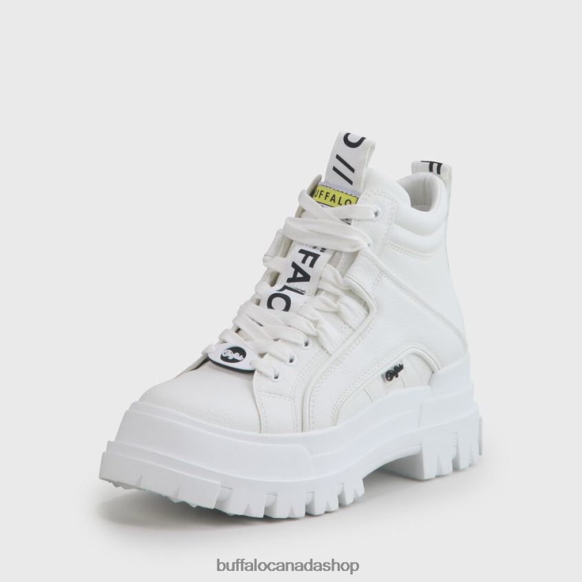 ASPHA NC MID Bootie Flat vegan White Buffalo ZL64TZ199 |Boots