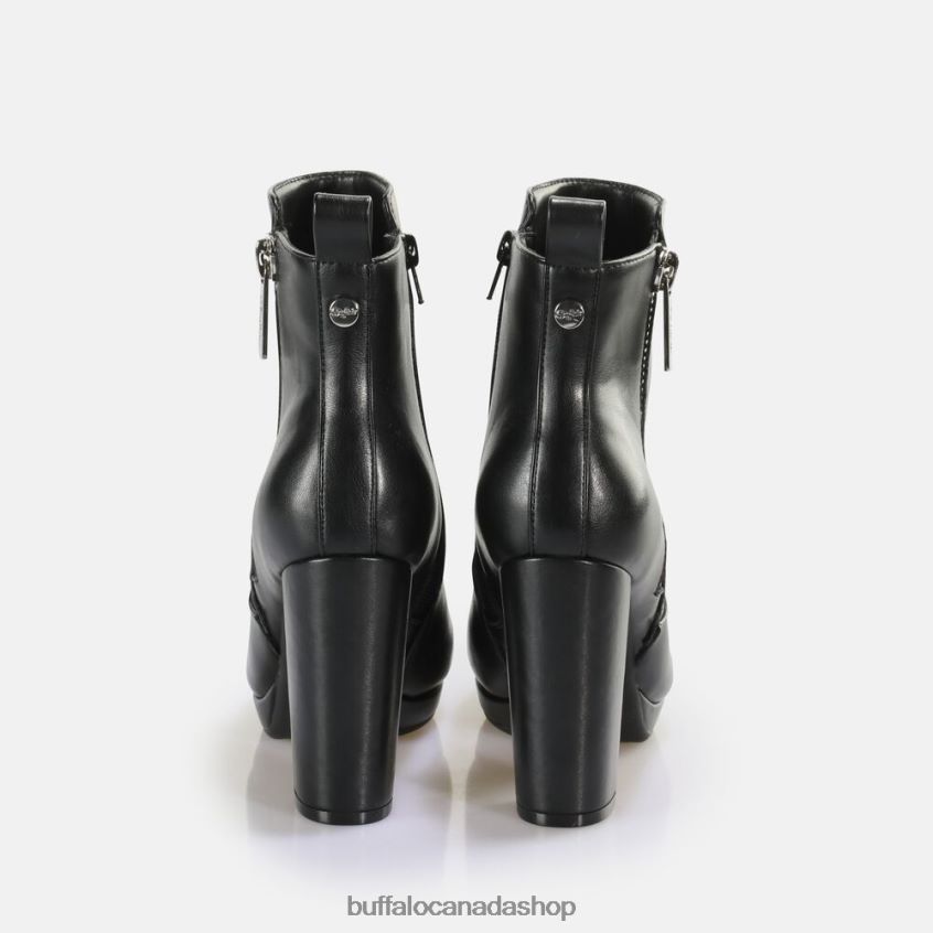 Amy Zip Ankle-Boot vegan Black Buffalo ZL64TZ740 |Boots