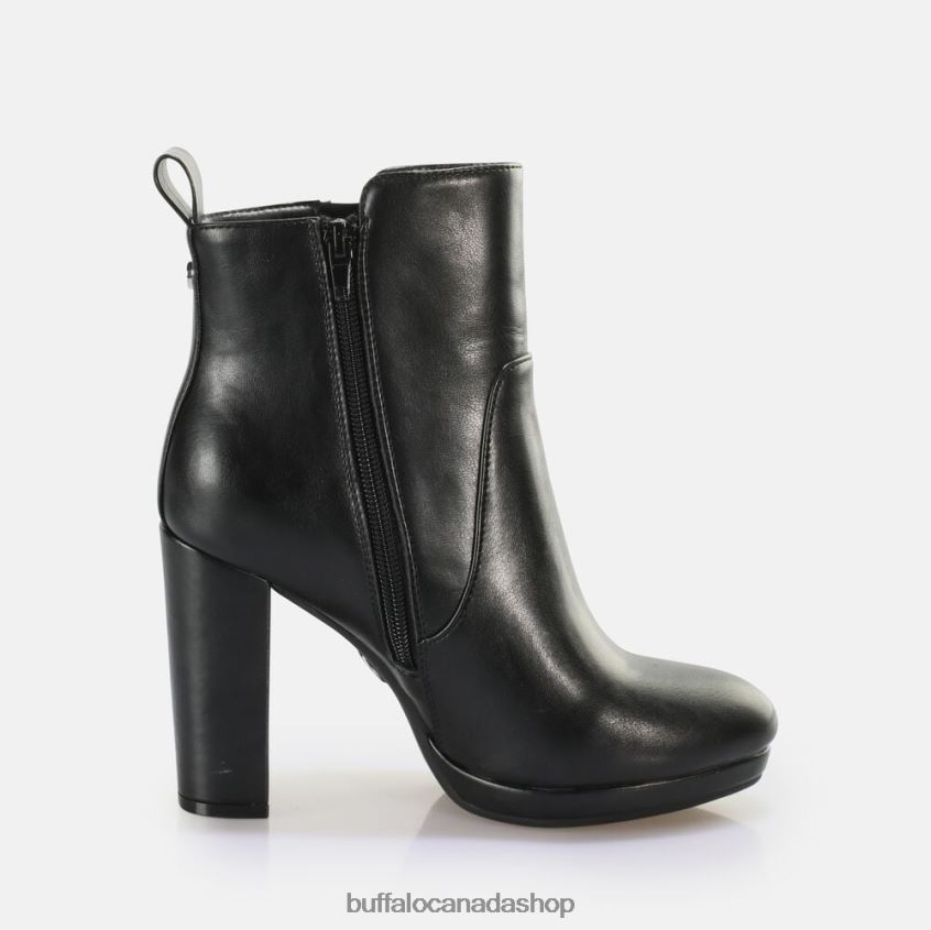 Amy Zip Ankle-Boot vegan Black Buffalo ZL64TZ740 |Boots