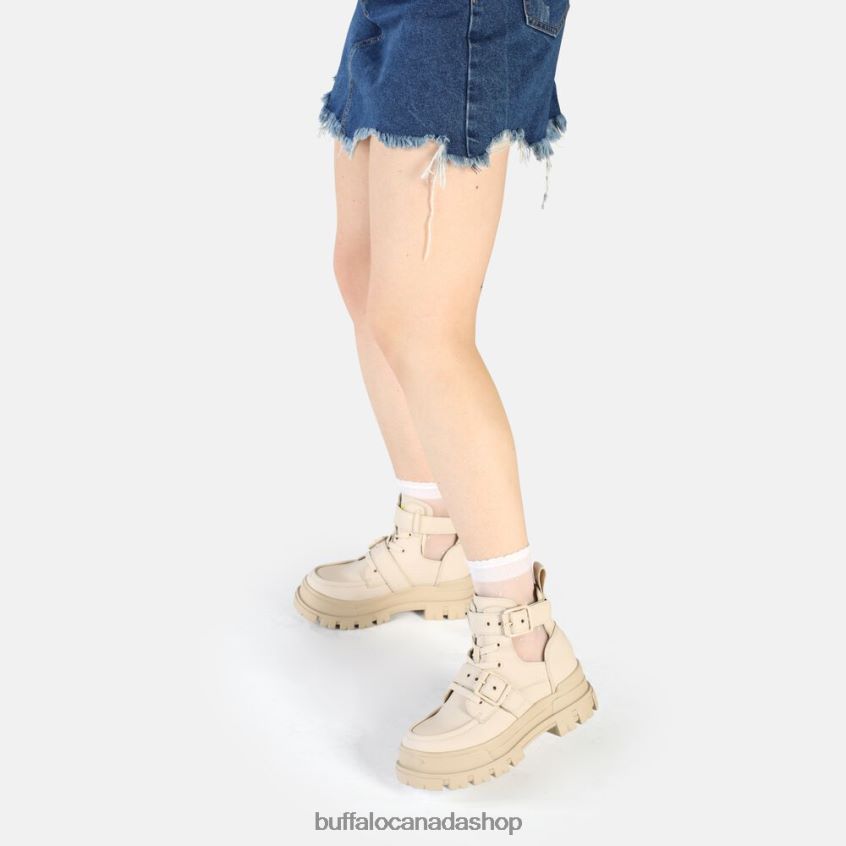 Aspha Bike ankle boot vegan Beige Buffalo ZL64TZ612 |Boots