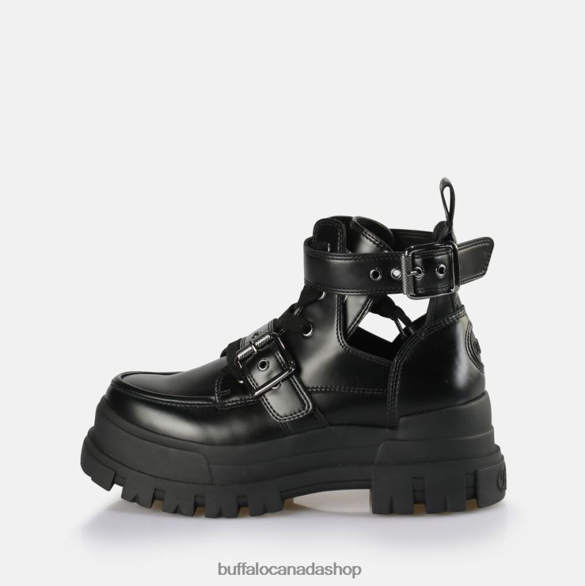 Aspha Bike ankle boot vegan Black Buffalo ZL64TZ613 |Boots
