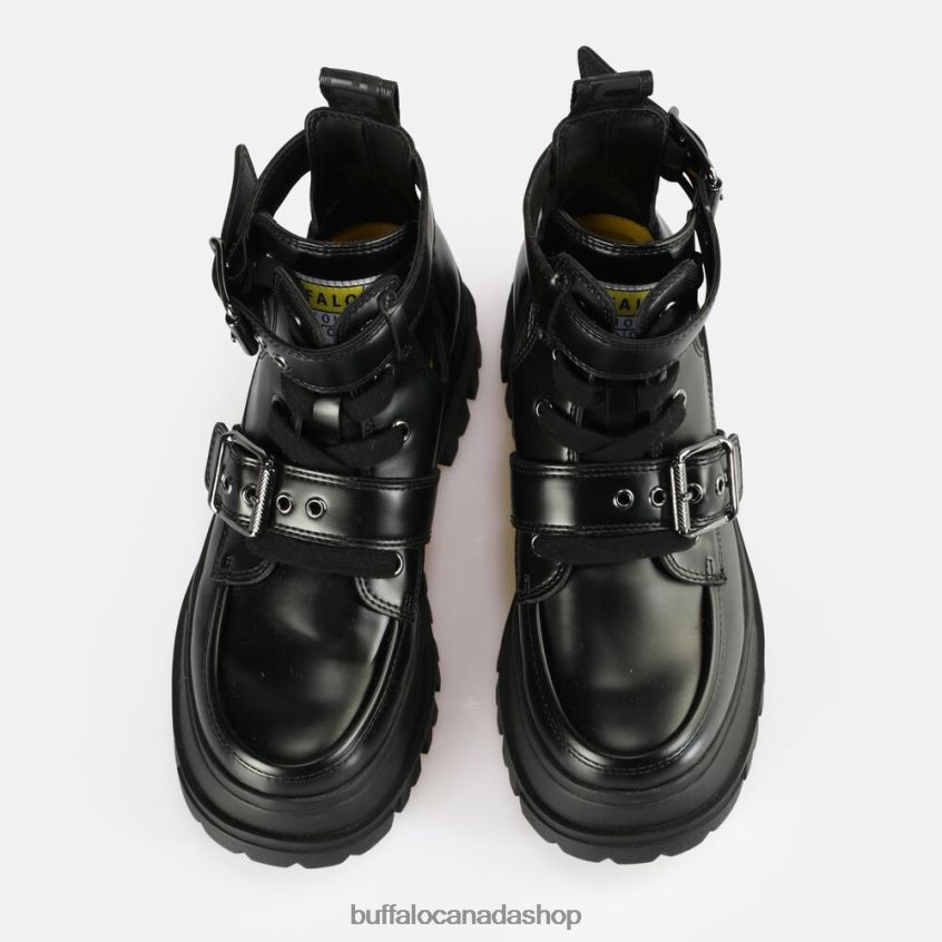 Aspha Bike ankle boot vegan Black Buffalo ZL64TZ613 |Boots