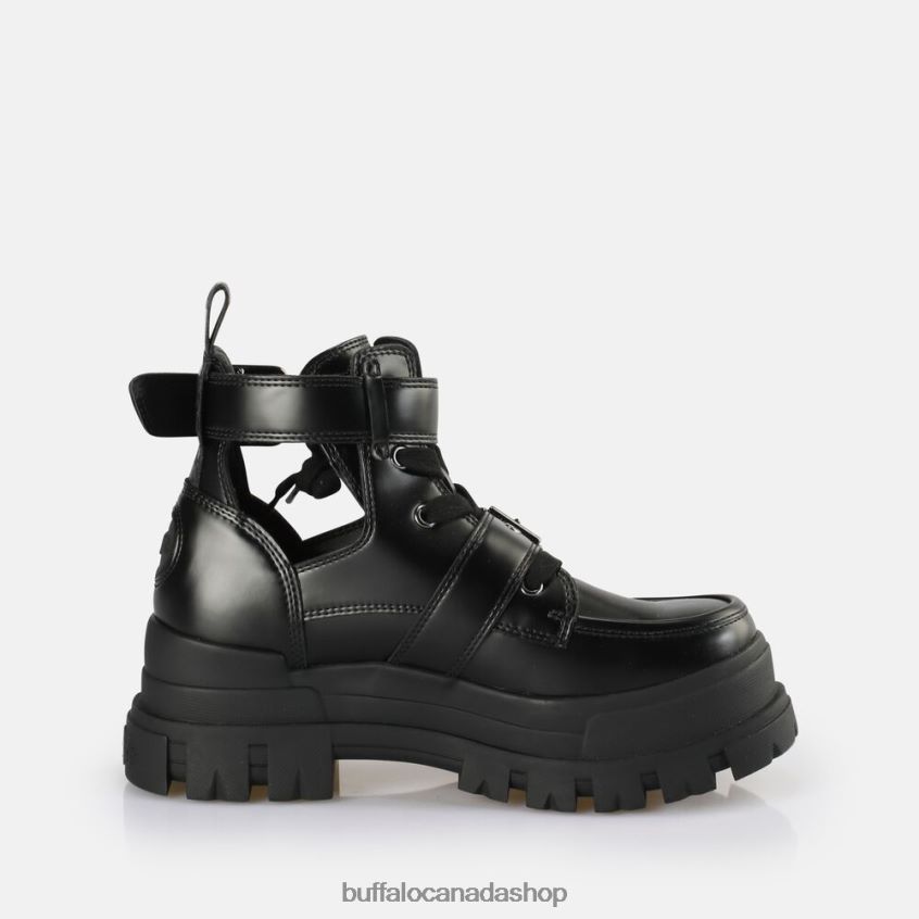 Aspha Bike ankle boot vegan Black Buffalo ZL64TZ613 |Boots