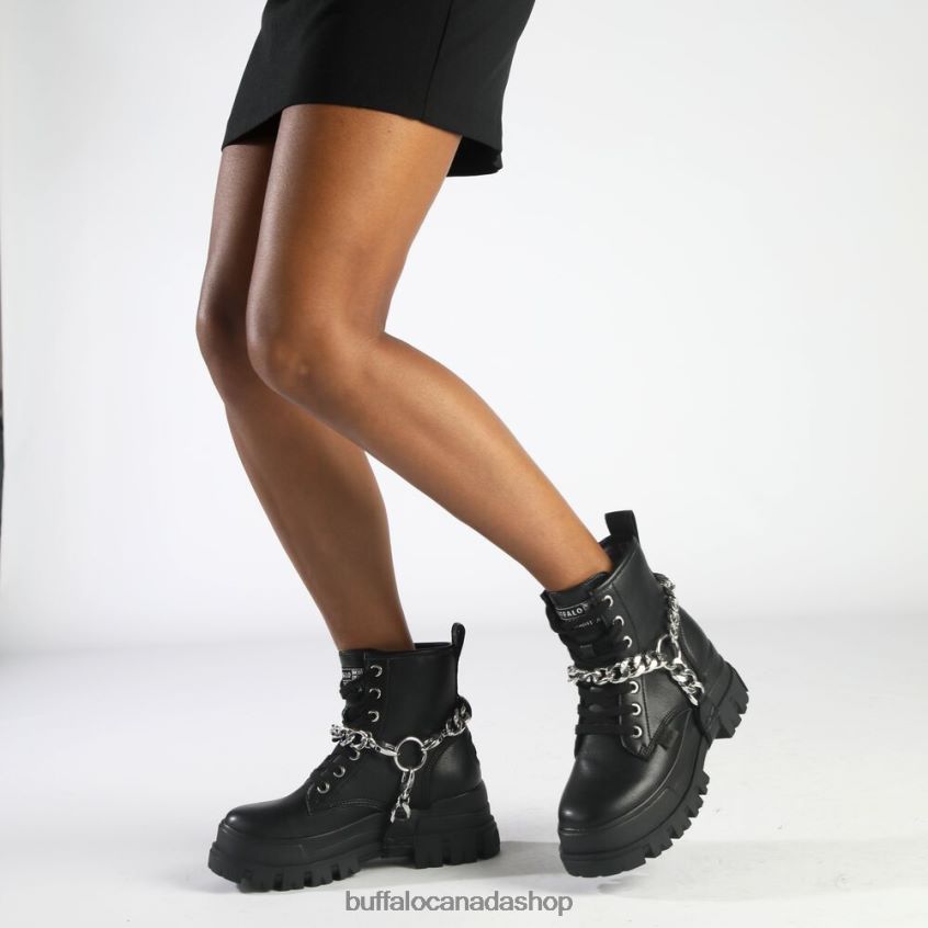 Aspha Chain 2.0 Ankle Boot vegan Black/Silver Buffalo ZL64TZ564 |Boots