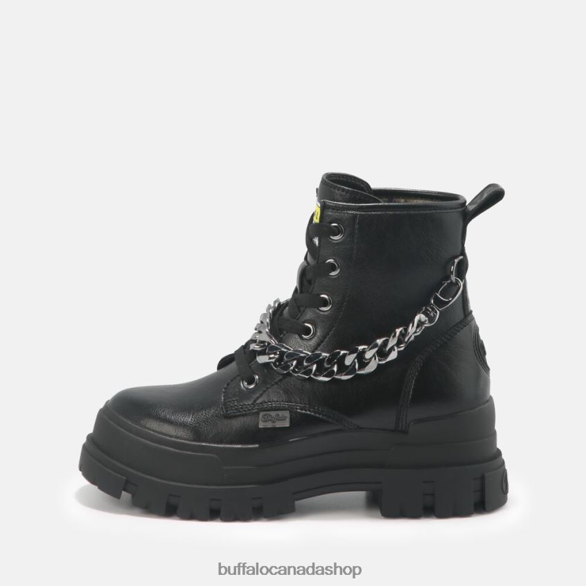 Aspha Chain Ankle Boot vegan Black Buffalo ZL64TZ430 |Boots