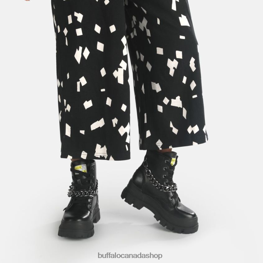 Aspha Chain Ankle Boot vegan Black Buffalo ZL64TZ430 |Boots