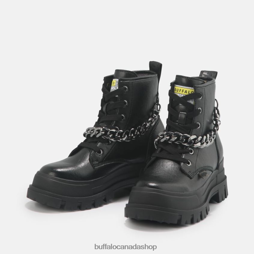 Aspha Chain Ankle Boot vegan Black Buffalo ZL64TZ430 |Boots