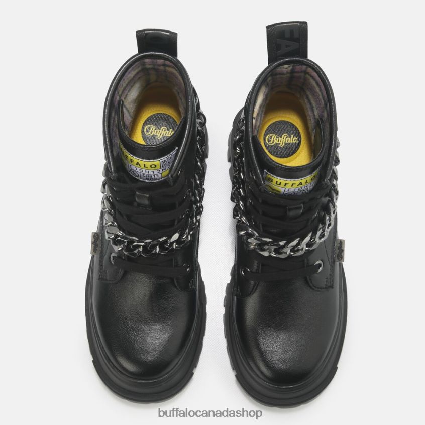 Aspha Chain Ankle Boot vegan Black Buffalo ZL64TZ430 |Boots