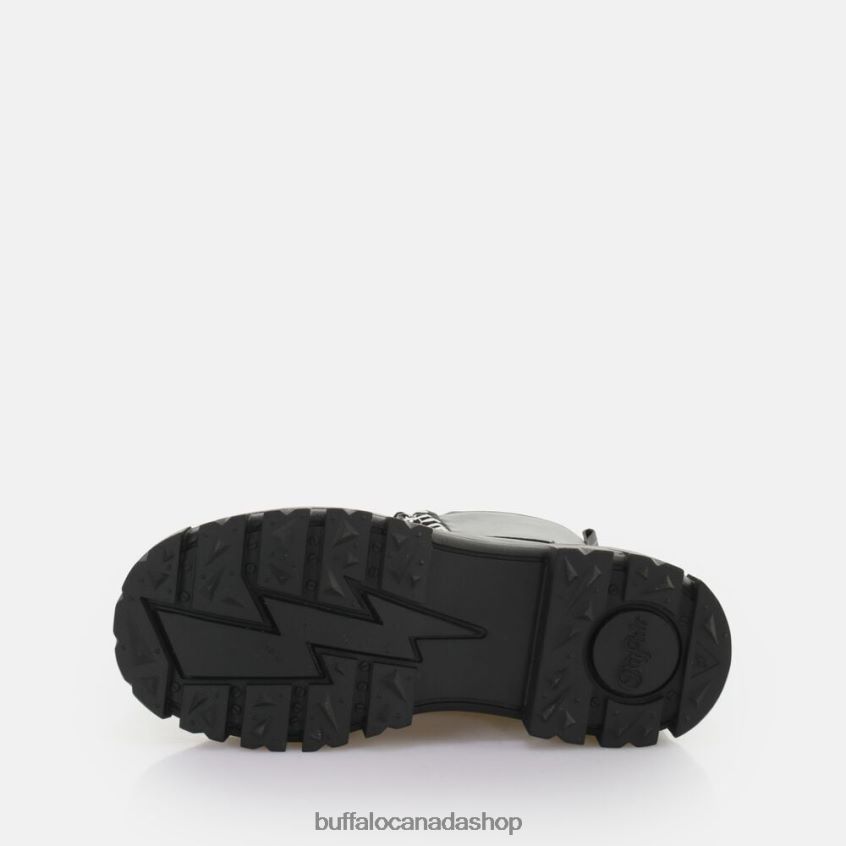 Aspha Chain Laceup MID Ankle-Boot vegan Black Buffalo ZL64TZ784 |Boots