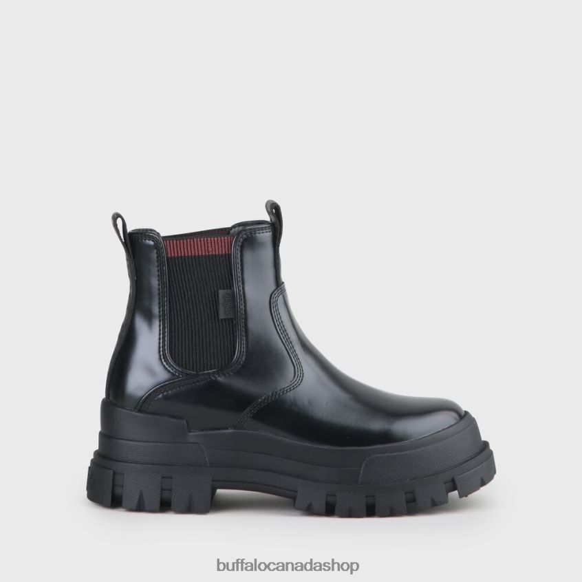 Aspha Chelsea Ankle Boot vegan Black Buffalo ZL64TZ364 |Boots