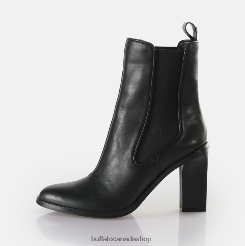 Aspha Chelsea Ankle-Boot vegan Black Buffalo ZL64TZ715 |Boots