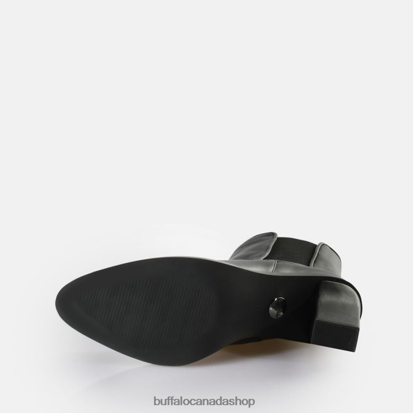 Aspha Chelsea Ankle-Boot vegan Black Buffalo ZL64TZ715 |Boots