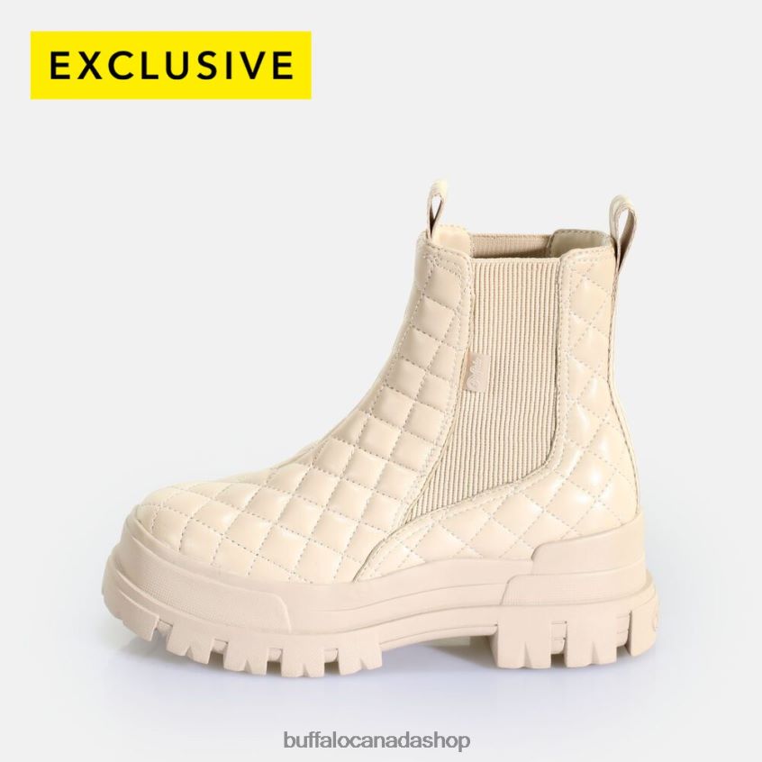 Aspha Chelsea MID ankle boot vegan Cream Pad Buffalo ZL64TZ537 |Boots