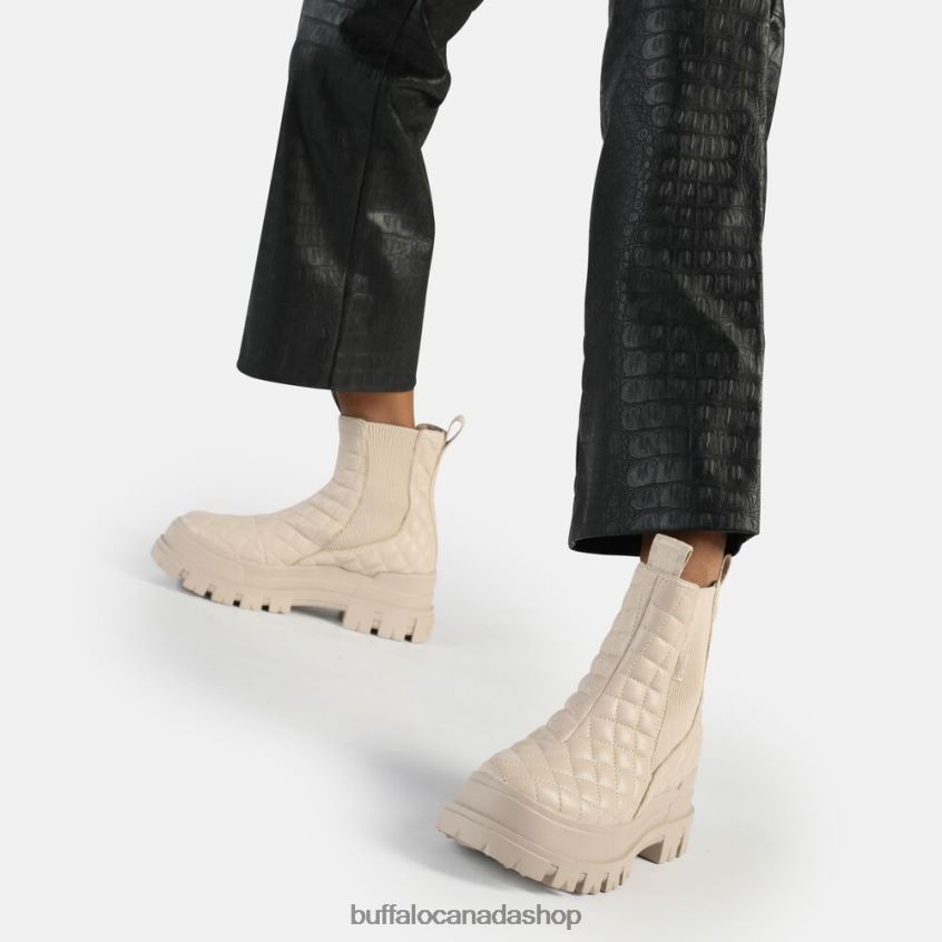 Aspha Chelsea MID ankle boot vegan Cream Pad Buffalo ZL64TZ537 |Boots