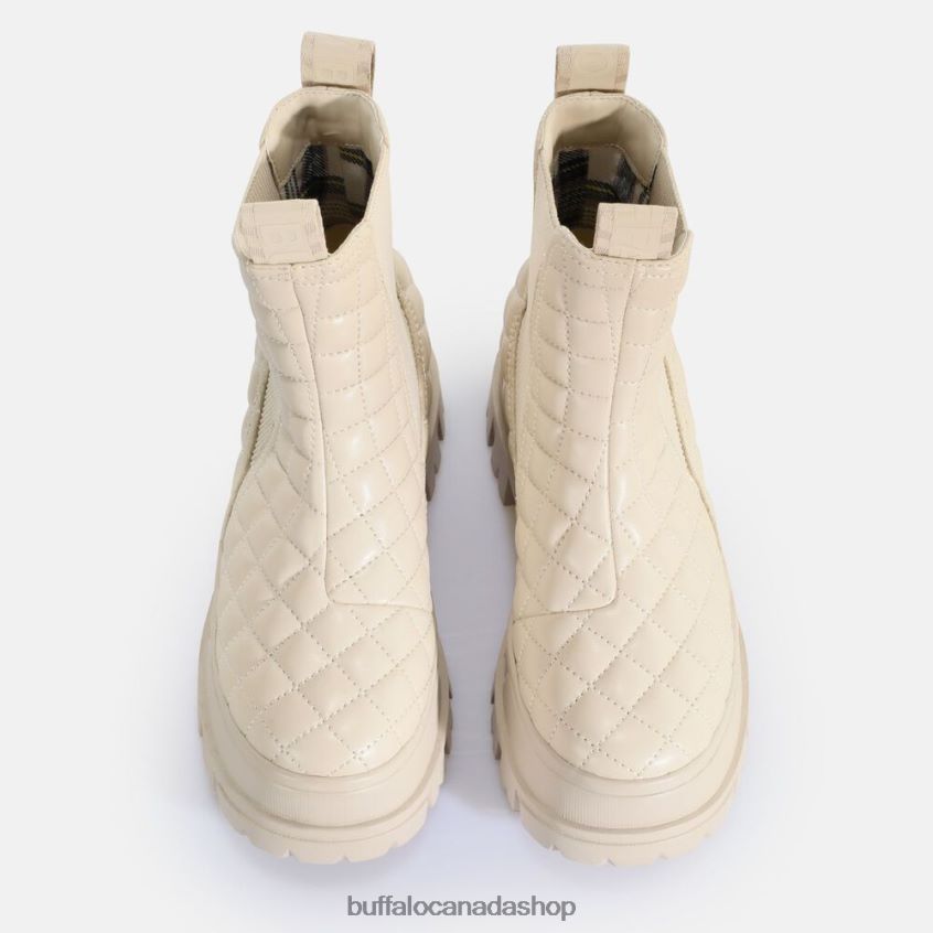 Aspha Chelsea MID ankle boot vegan Cream Pad Buffalo ZL64TZ537 |Boots