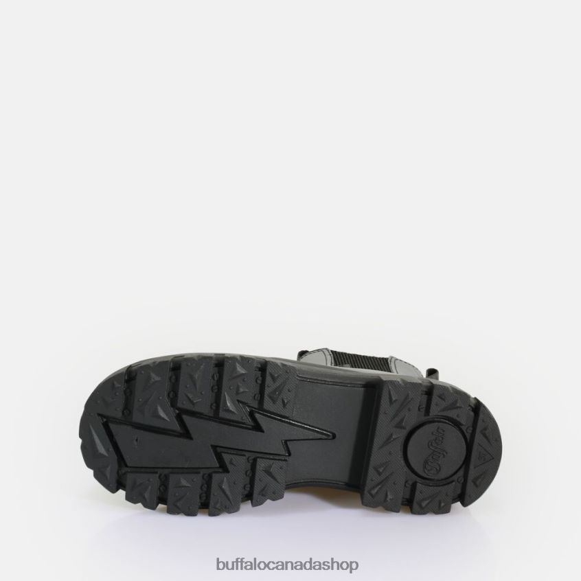 Aspha Chelsea Mid Ankle-Boot vegan Black Buffalo ZL64TZ479 |Boots