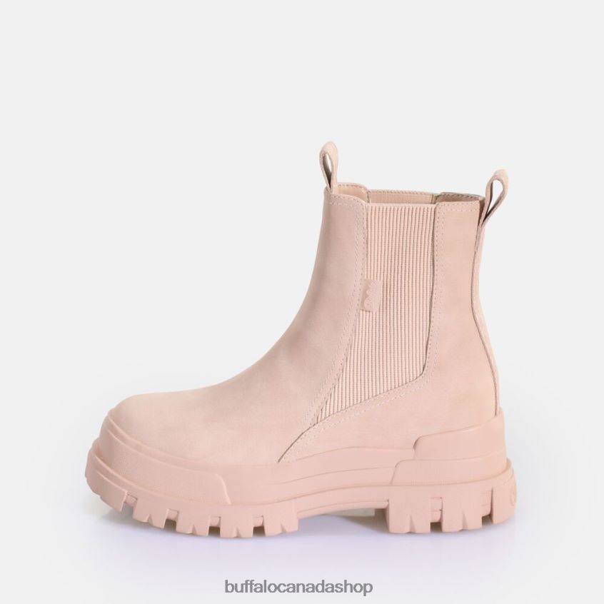 Aspha Chelsea Mid Ankle-Boot vegan Black Buffalo ZL64TZ480 |Boots