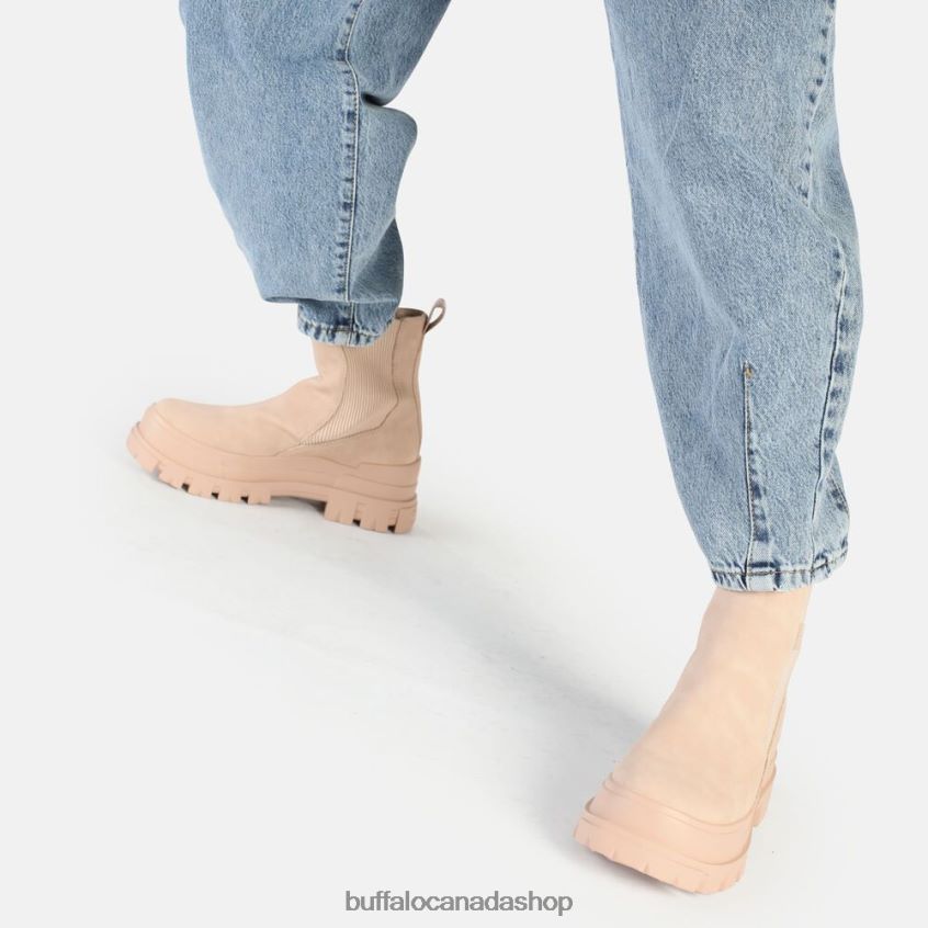 Aspha Chelsea Mid Ankle-Boot vegan Black Buffalo ZL64TZ480 |Boots