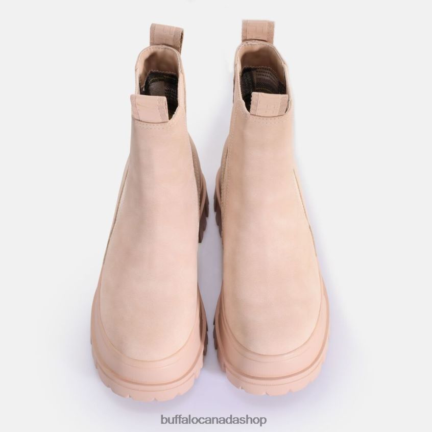 Aspha Chelsea Mid Ankle-Boot vegan Black Buffalo ZL64TZ480 |Boots