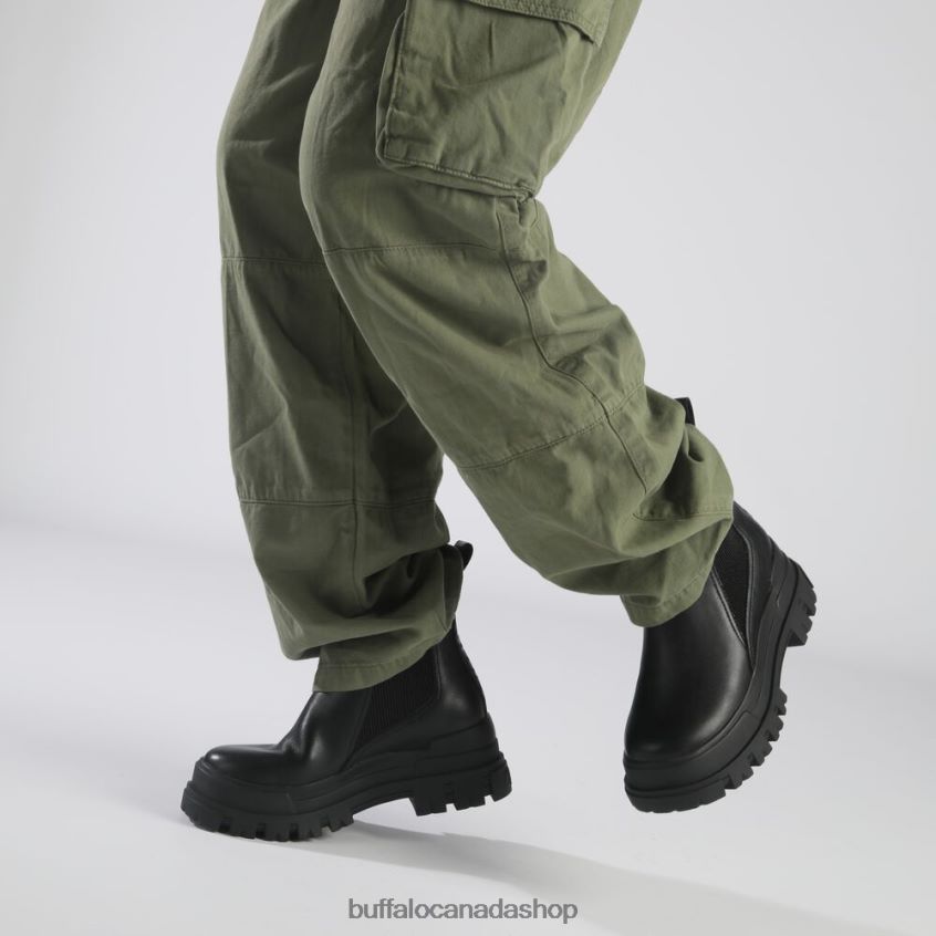 Aspha Chelsea mid ankle boot vegan Black Buffalo ZL64TZ481 |Boots