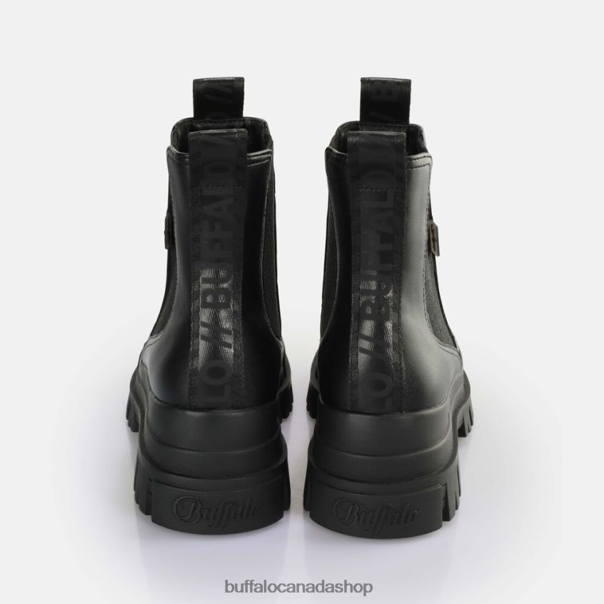 Aspha Chelsea mid ankle boot vegan Black Buffalo ZL64TZ481 |Boots