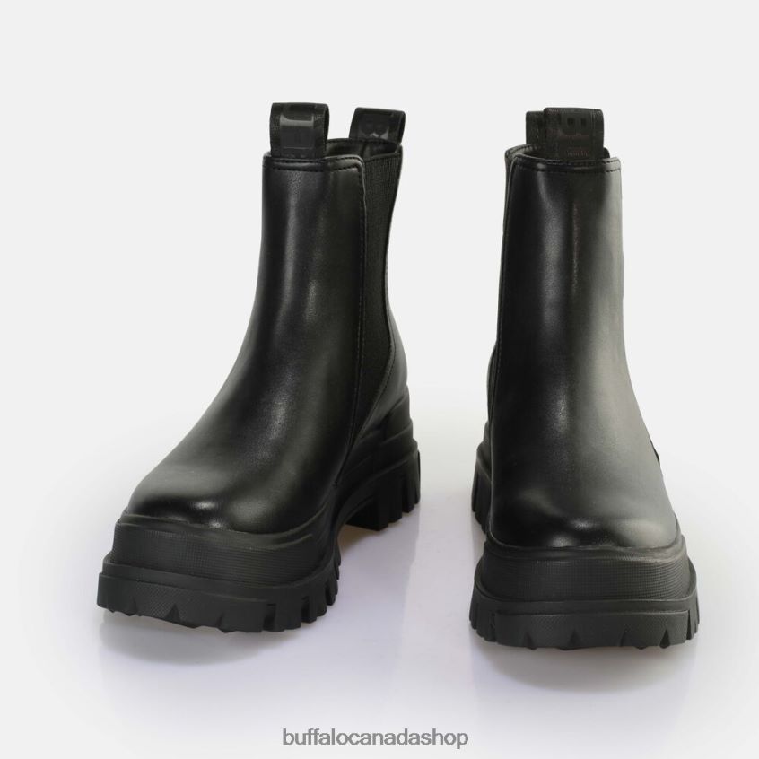 Aspha Chelsea mid ankle boot vegan Black Buffalo ZL64TZ481 |Boots