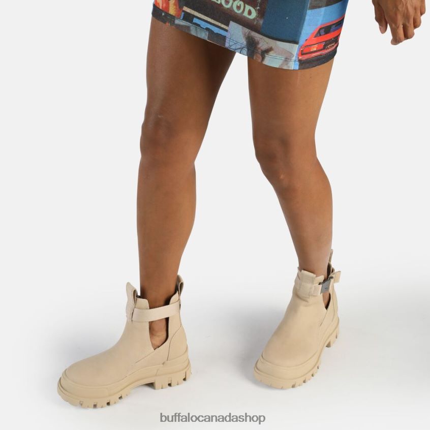 Aspha Coa ankle boot vegan Beige Buffalo ZL64TZ714 |Boots