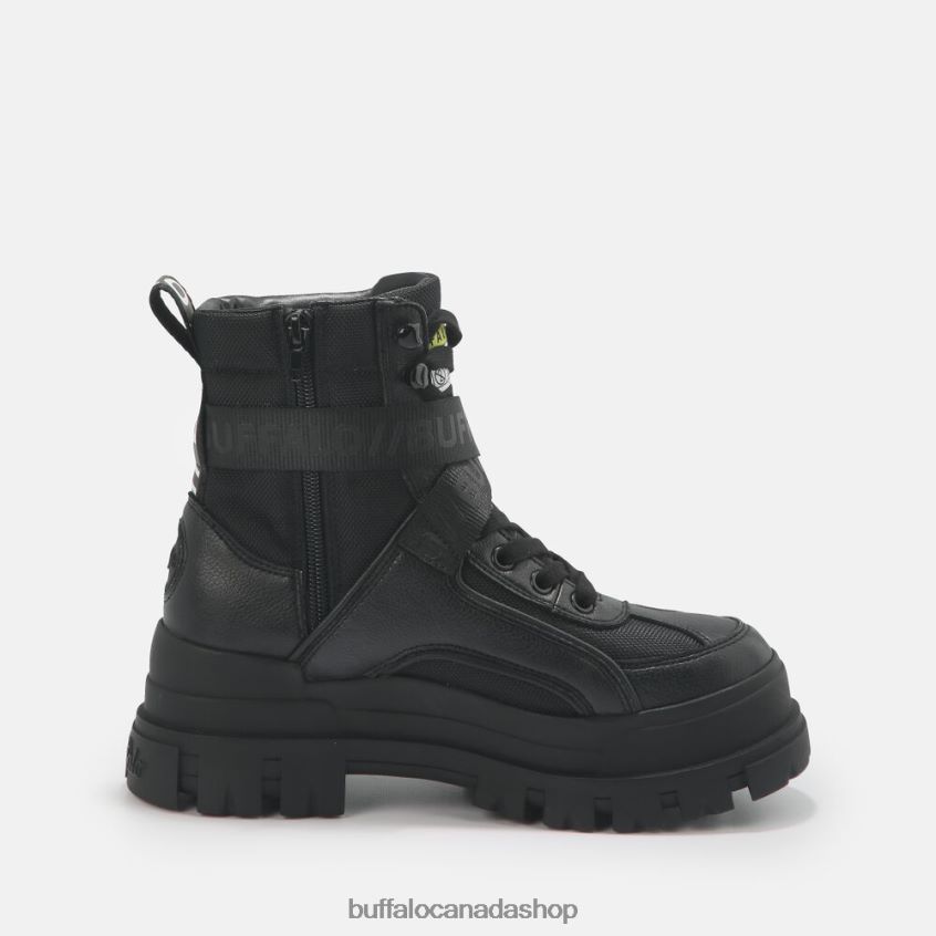 Aspha Com1 Ankle boot vegan Black Buffalo ZL64TZ583 |Boots