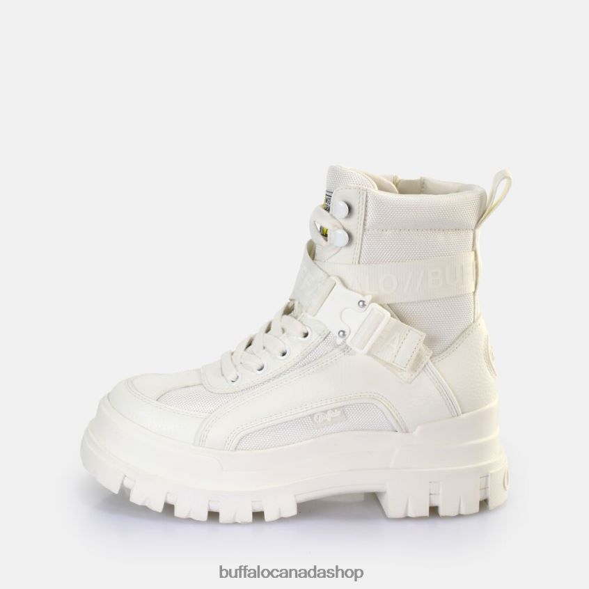 Aspha Com1 Laceup Mid Ankle Boot vegan White Buffalo ZL64TZ793 |Boots