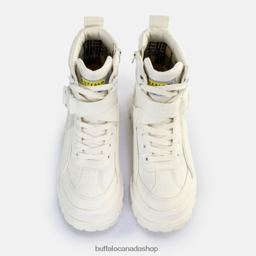 Aspha Com1 Laceup Mid Ankle Boot vegan White Buffalo ZL64TZ793 |Boots