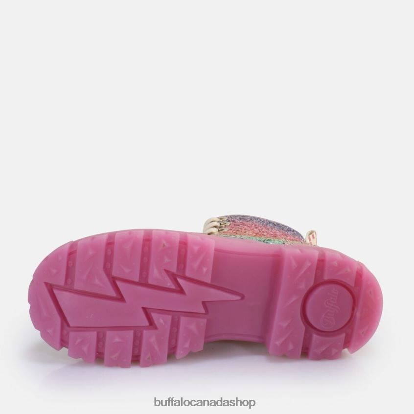 Aspha Lace Up HI Ankle Boot vegan Fuchsia Buffalo ZL64TZ373 |Boots