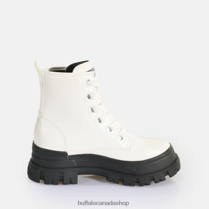Aspha Laceup HI Ankle Boot vegan White Buffalo ZL64TZ435 |Boots