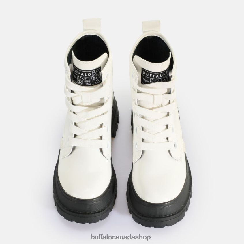 Aspha Laceup HI Ankle Boot vegan White Buffalo ZL64TZ435 |Boots