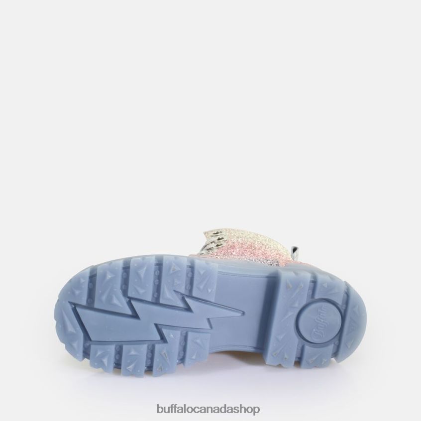 Aspha Laceup HI ankle boot vegan Mermaid Purple Buffalo ZL64TZ434 |Boots