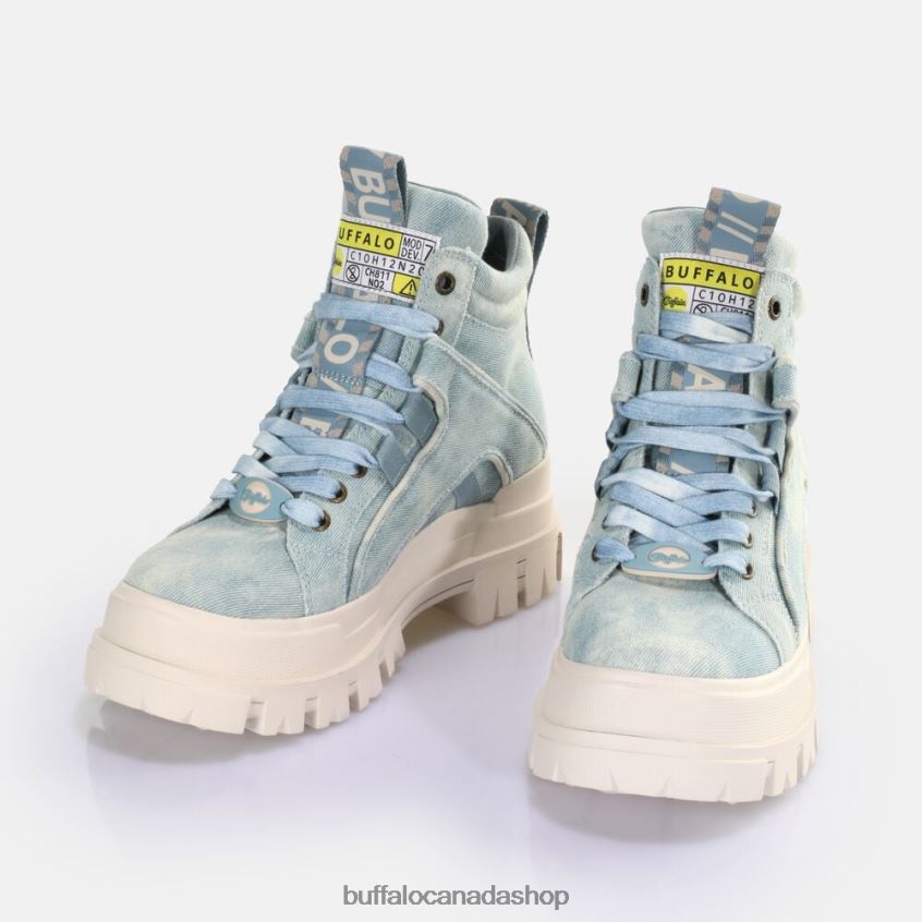 Aspha NC Mid Ankle Boot vegan Pale Blue Jeans Buffalo ZL64TZ267 |Boots