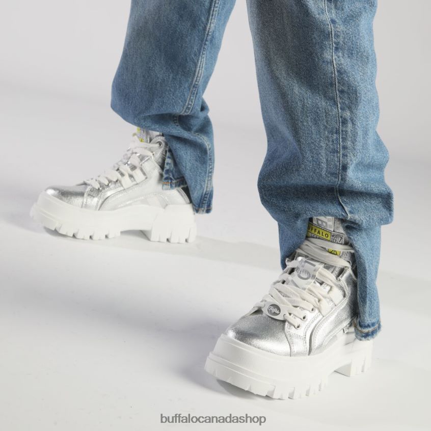 Aspha NC Mid Ankle Boot vegan Silver Buffalo ZL64TZ261 |Boots