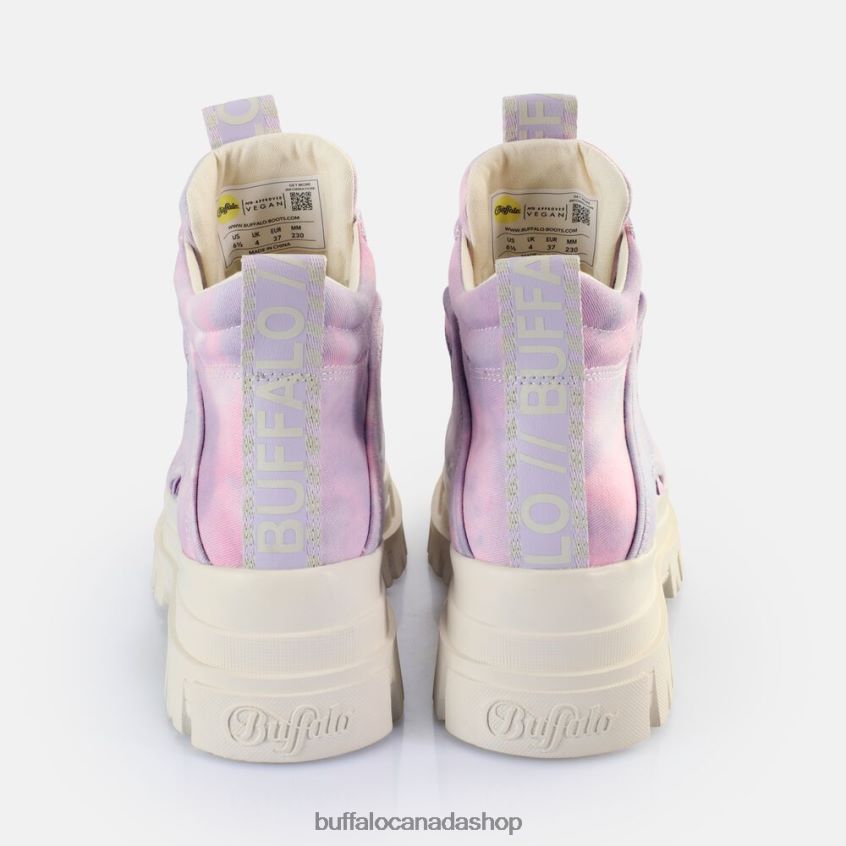 Aspha NC Mid Ankle Boot vegan Tie-Dye Lavender Buffalo ZL64TZ268 |Boots