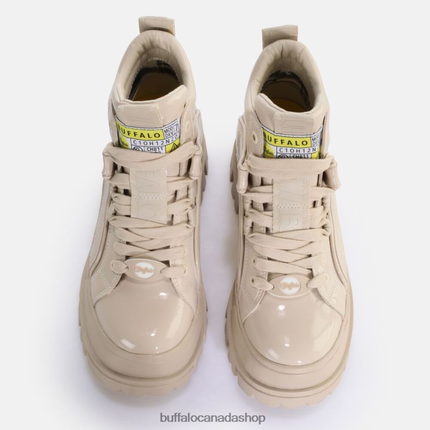 Aspha NC Mid Laceup Ankle-Boot vegan Cream Buffalo ZL64TZ587 |Boots