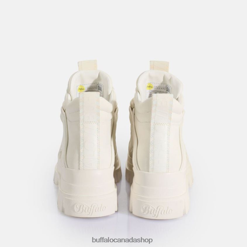 Aspha NC Mid Laceup Ankle-Boot vegan Off-White Buffalo ZL64TZ498 |Boots