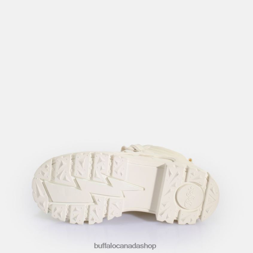 Aspha NC Mid Laceup Ankle-Boot vegan Off-White Buffalo ZL64TZ498 |Boots