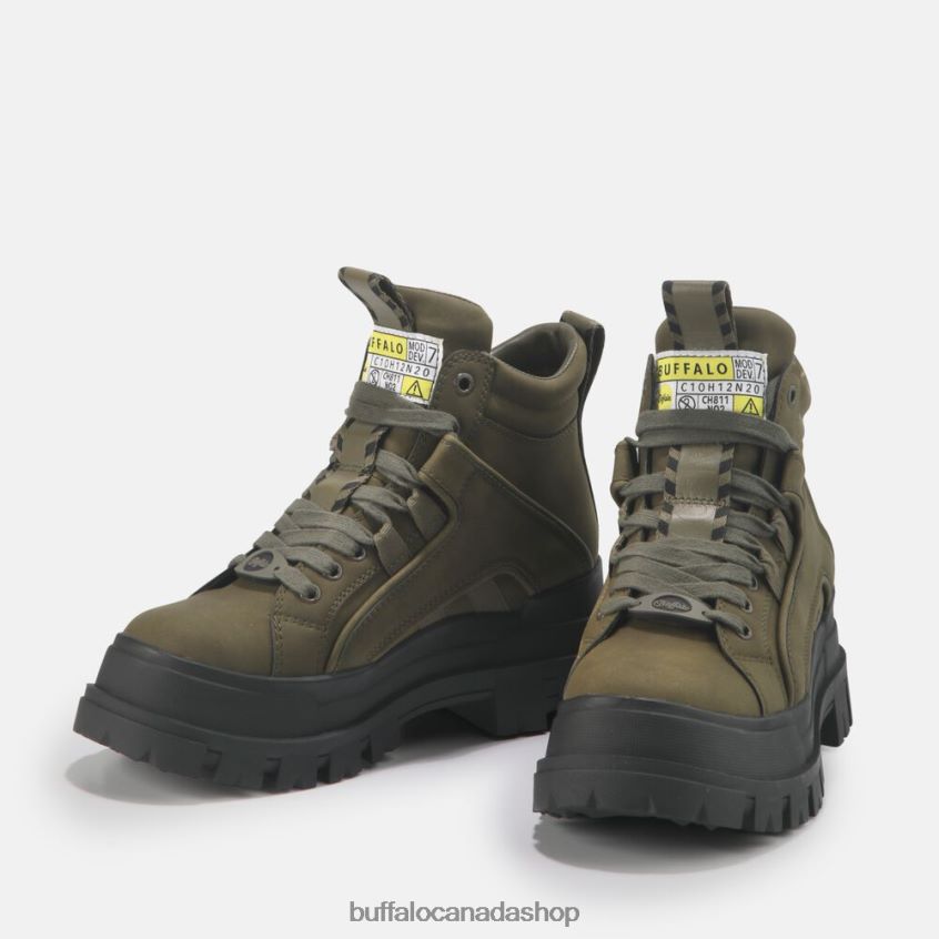 Aspha NC vegan Mid ankle boots Khaki Buffalo ZL64TZ453 |Boots