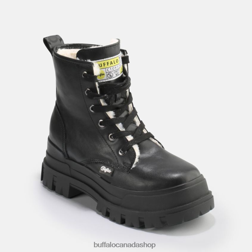 Aspha RLD vegan ankle boots Black Buffalo ZL64TZ277 |Boots