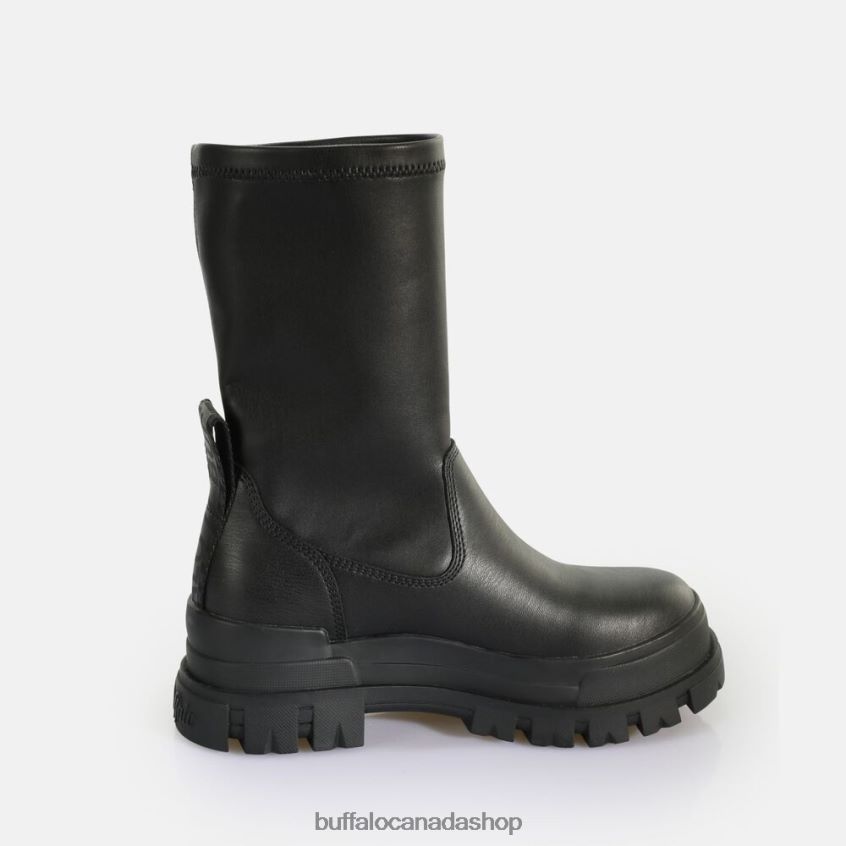 Aspha Sockboot MID Ankle-Boot vegan Black Buffalo ZL64TZ808 |Boots