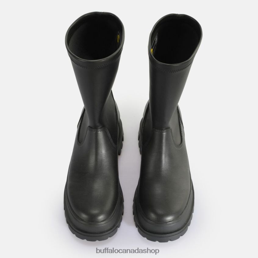 Aspha Sockboot MID Ankle-Boot vegan Black Buffalo ZL64TZ808 |Boots