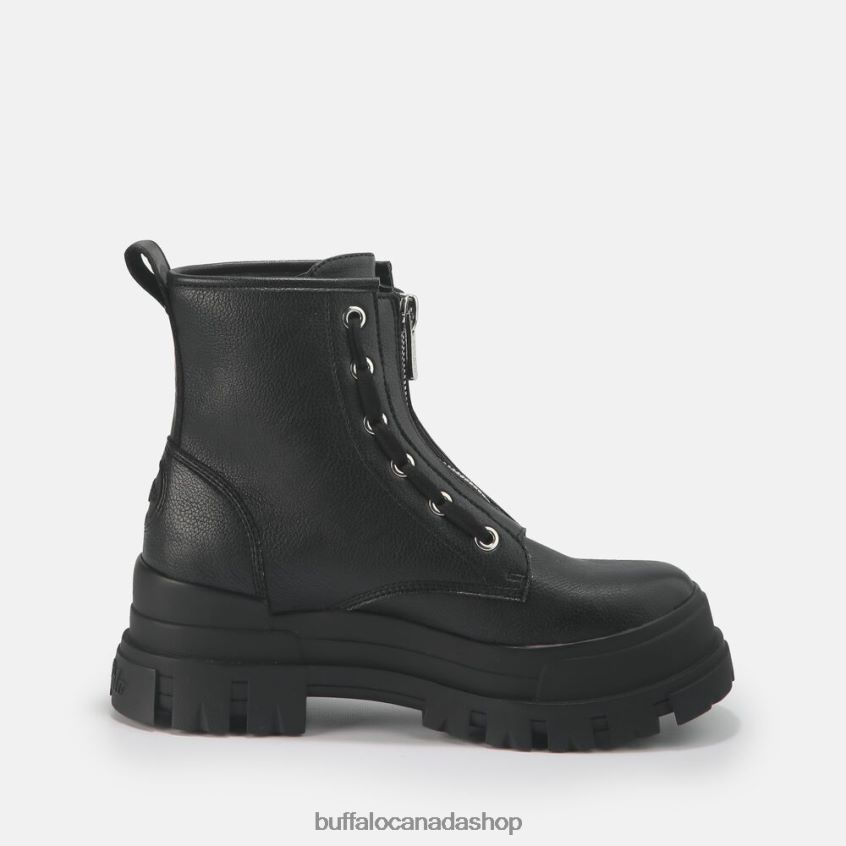 Aspha Zip Ankle Boot vegan Black Buffalo ZL64TZ688 |Boots