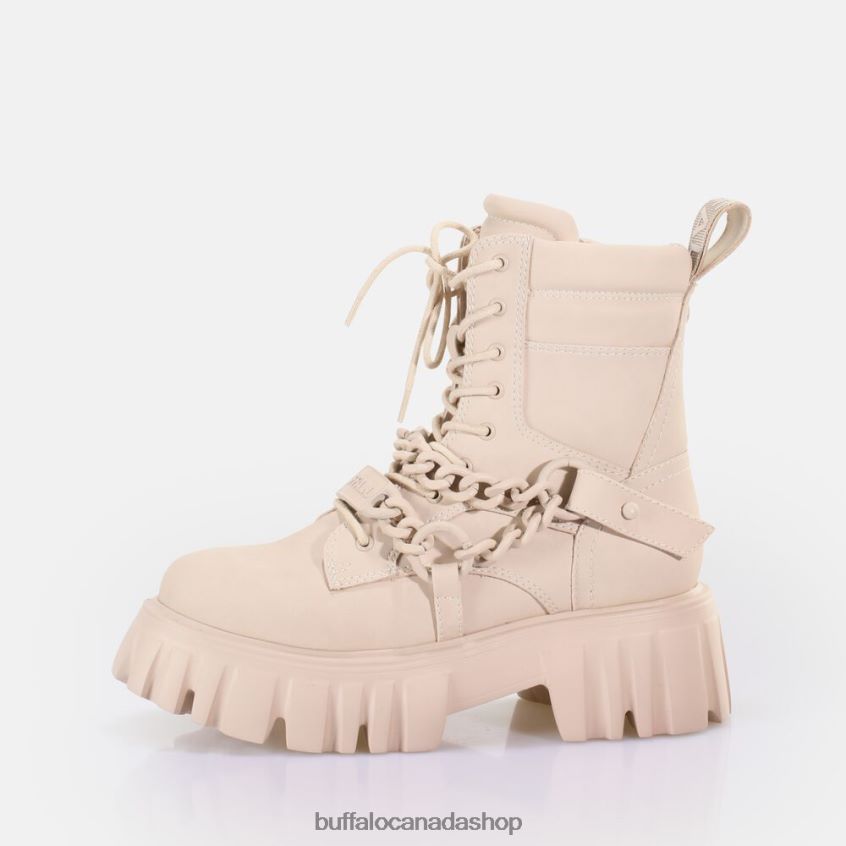 Lion MID Chain Ankle boot vegan Cream Buffalo ZL64TZ656 |Boots