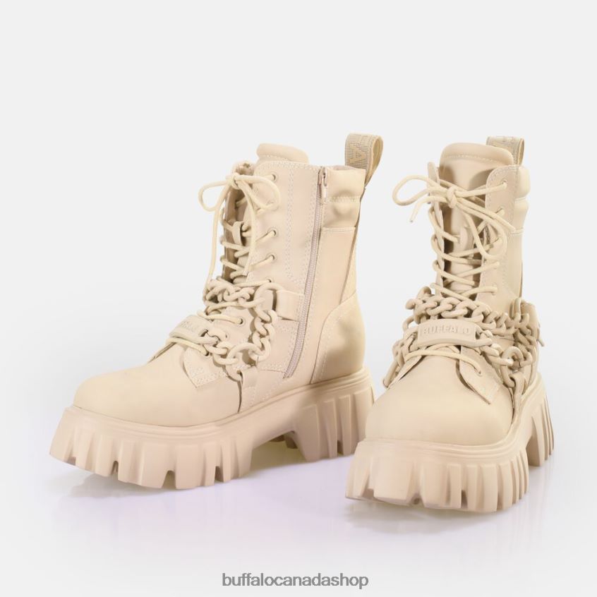 Lion MID Chain Ankle boot vegan Cream Buffalo ZL64TZ656 |Boots