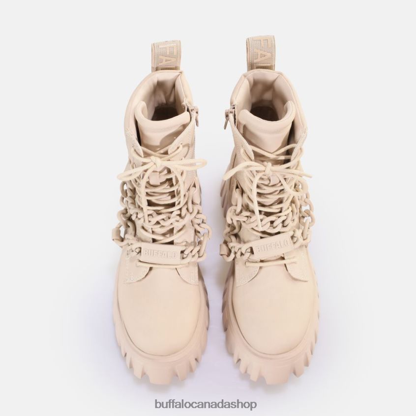 Lion MID Chain Ankle boot vegan Cream Buffalo ZL64TZ656 |Boots