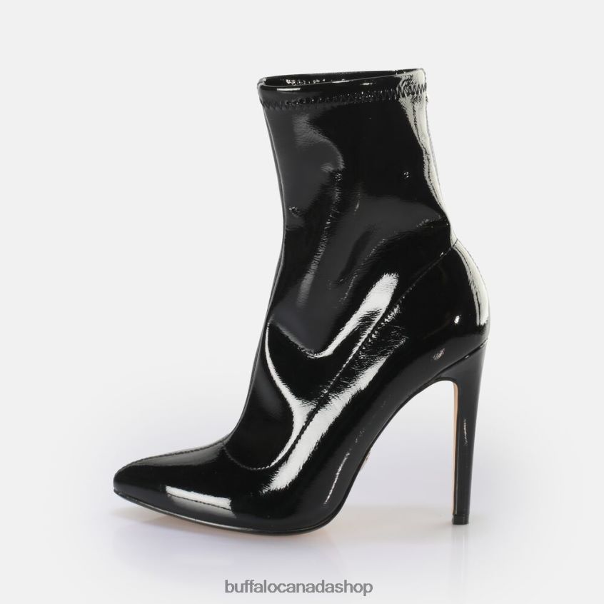 Marjorie Sockboot Mid Ankle Boot vegan Black Buffalo ZL64TZ627 |Boots